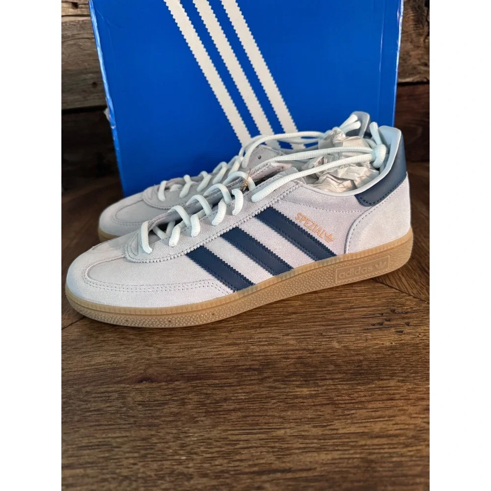 Adidas Handball Spezial Italia Grey Navy Gum Men's Sneakers HP3671 Size 10.5